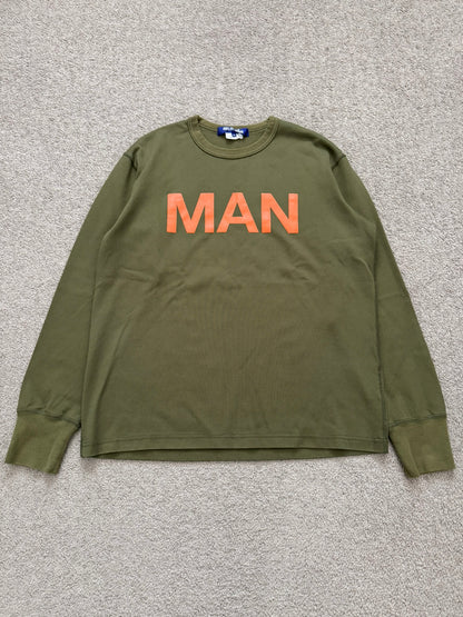 SS19 Junya Watanabe "MAN" Logo Crewneck Sweatshirt