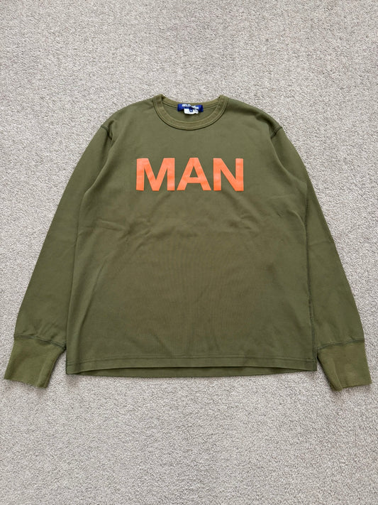 SS19 Junya Watanabe "MAN" Logo Crewneck Sweatshirt
