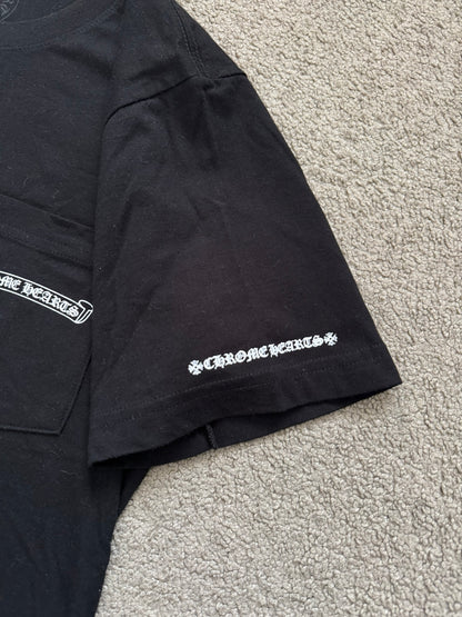 Chrome Hearts Scroll Text Logo Pocket T Shirt