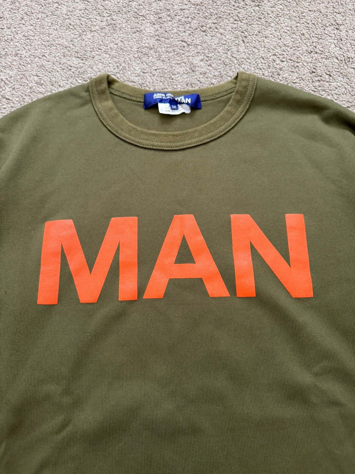 SS19 Junya Watanabe "MAN" Logo Crewneck Sweatshirt
