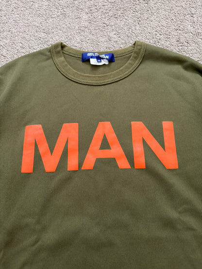 SS19 Junya Watanabe "MAN" Logo Crewneck Sweatshirt