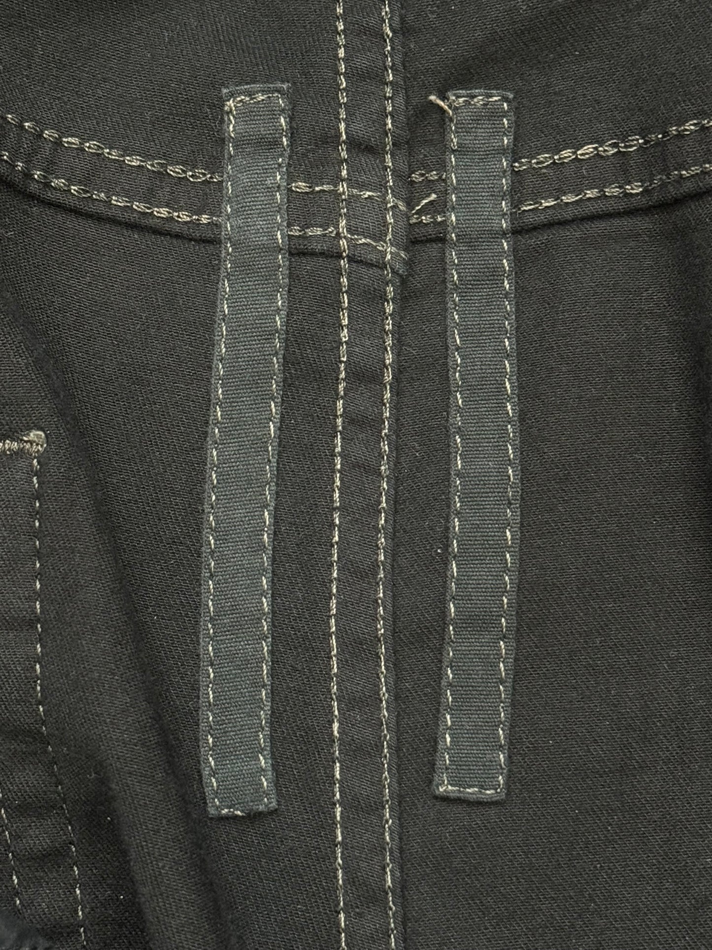 SS15 Rick Owens DRKSHDW Black Waxed Torrence Cut Denim Jeans