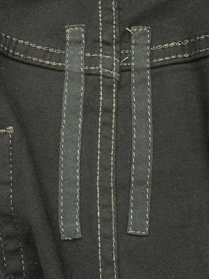 SS15 Rick Owens DRKSHDW Black Waxed Torrence Cut Denim Jeans