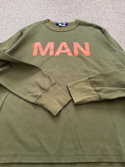 SS19 Junya Watanabe "MAN" Logo Crewneck Sweatshirt