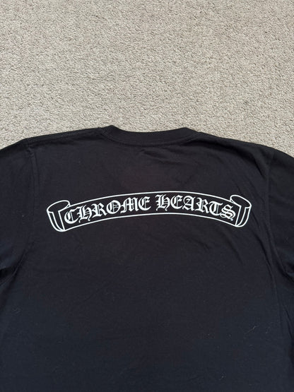Chrome Hearts Scroll Text Logo Pocket T Shirt