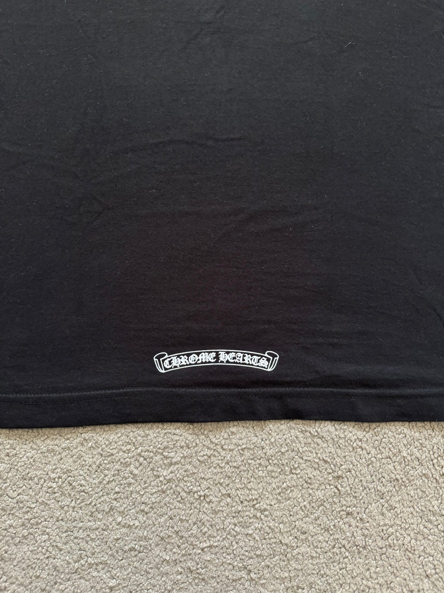 Chrome Hearts Scroll Text Logo Pocket T Shirt