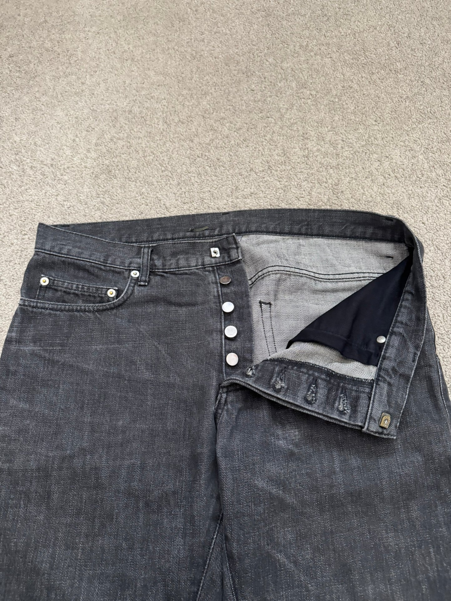 Dior Homme by Hedi Slimane MIJ Faded Clawmark Denim Jeans