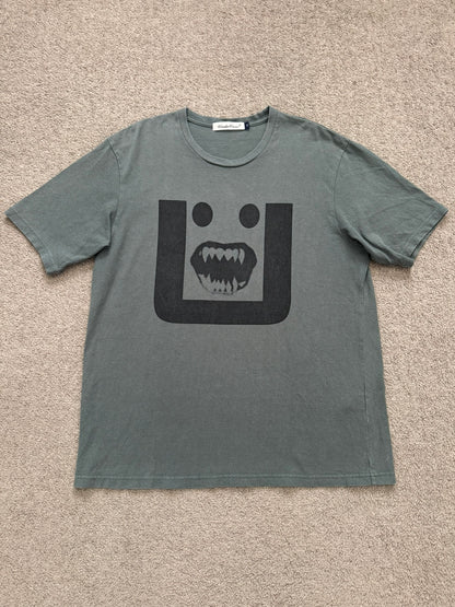 SS17 Undercover Vampire Fang Face Logo Graphic T Shirt