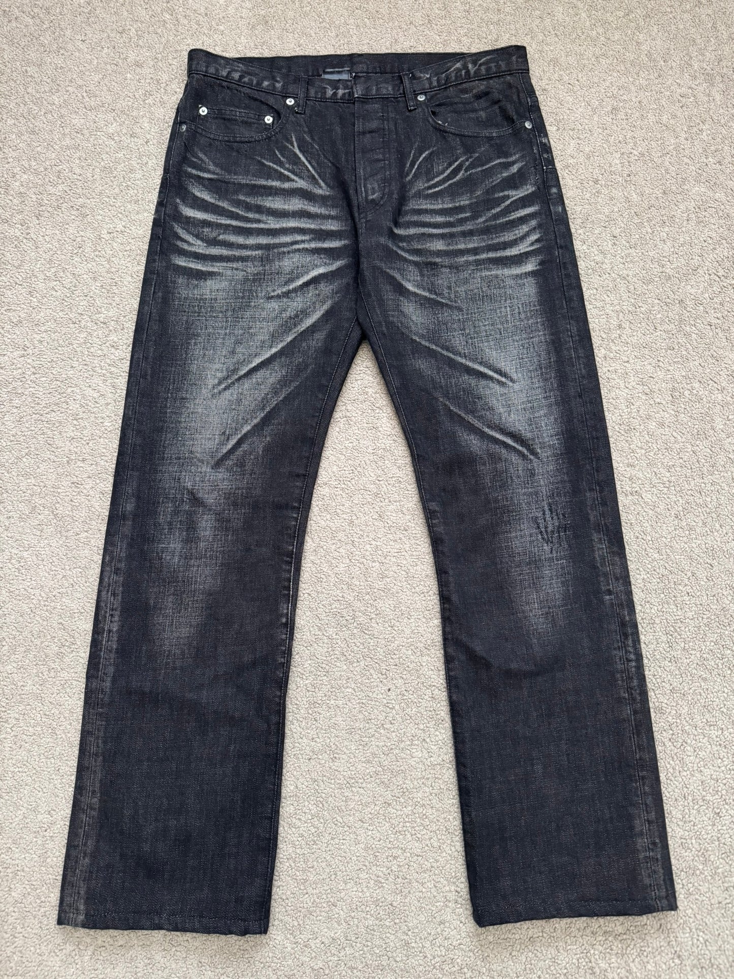 SS03 Dior Homme by Hedi Slimane "Follow Me" MIJ Clawmark Denim Jeans