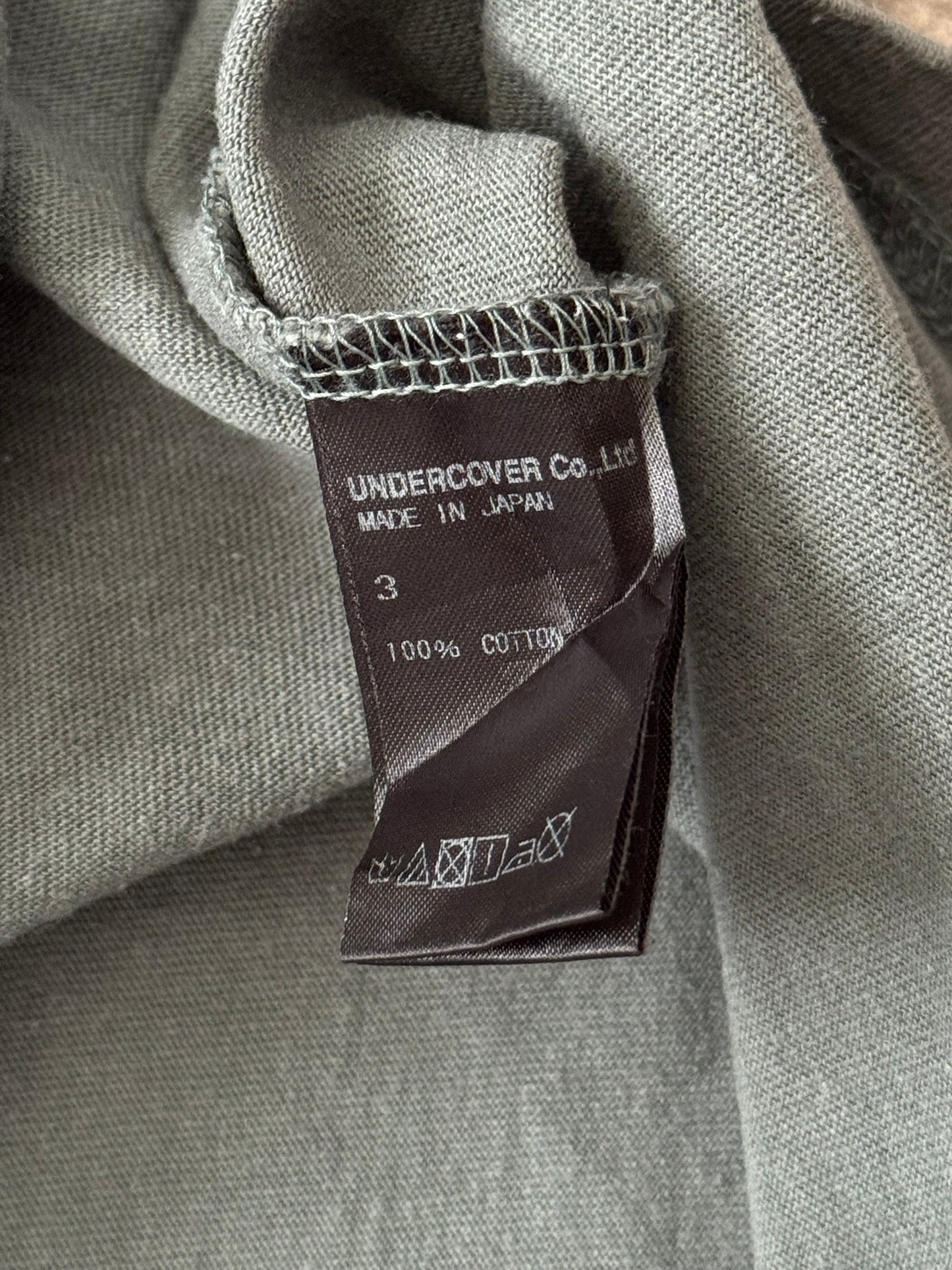 SS17 Undercover Vampire Fang Face Logo Graphic T Shirt