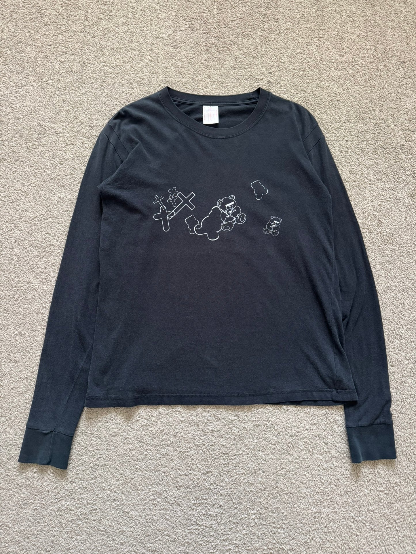 AW02 Undercover Witch's Cell Division Bear Cross Long Sleeve Shirt