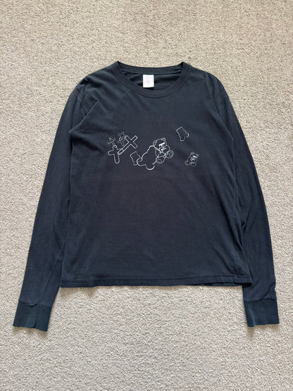 AW02 Undercover Witch's Cell Division Bear Cross Long Sleeve Shirt