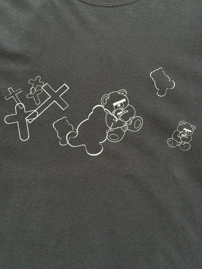 AW02 Undercover Witch's Cell Division Bear Cross Long Sleeve Shirt