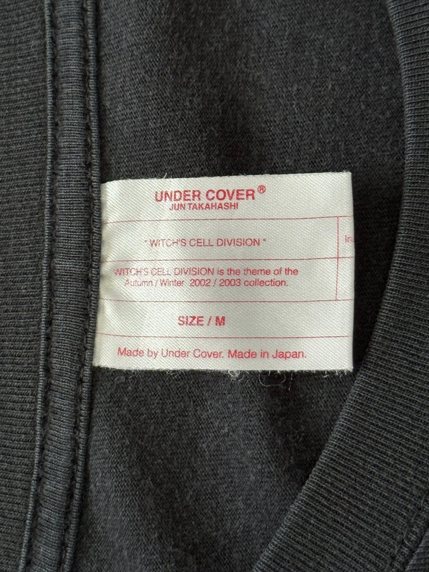 AW02 Undercover Witch's Cell Division Bear Cross Long Sleeve Shirt