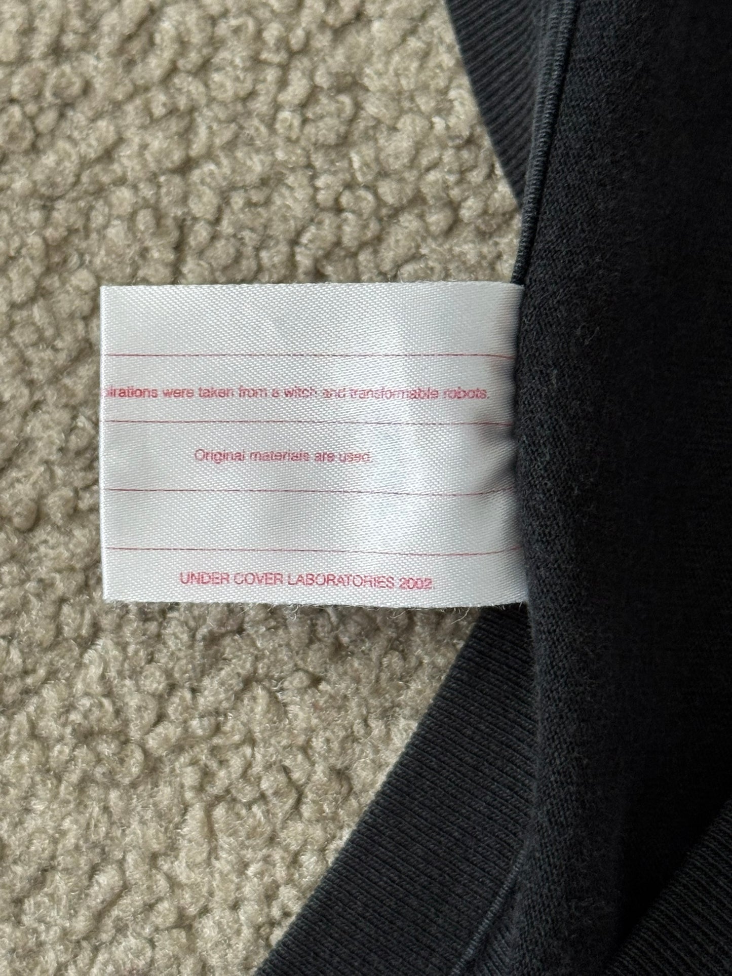 AW02 Undercover Witch's Cell Division Bear Cross Long Sleeve Shirt