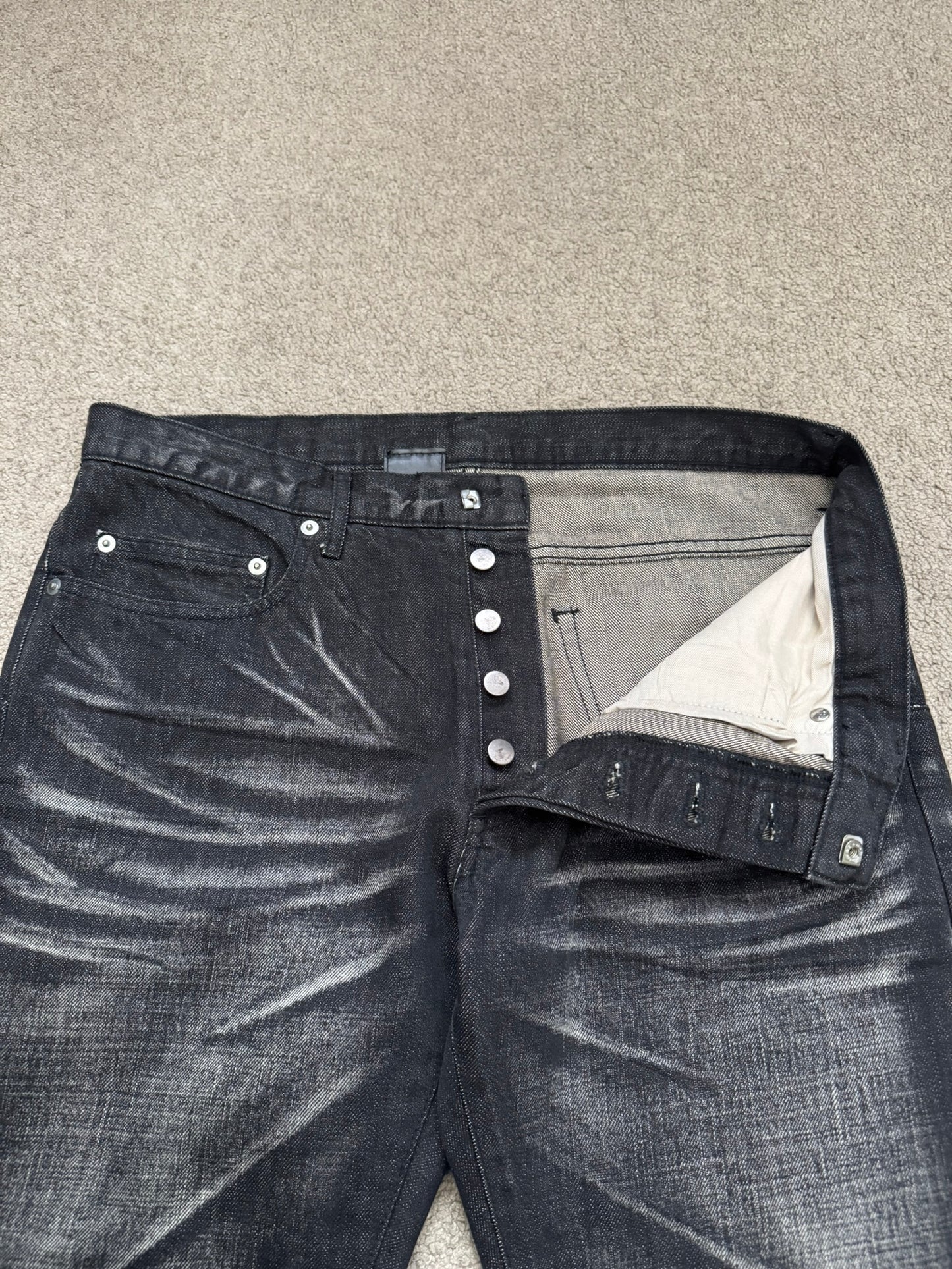 SS03 Dior Homme by Hedi Slimane "Follow Me" MIJ Clawmark Denim Jeans