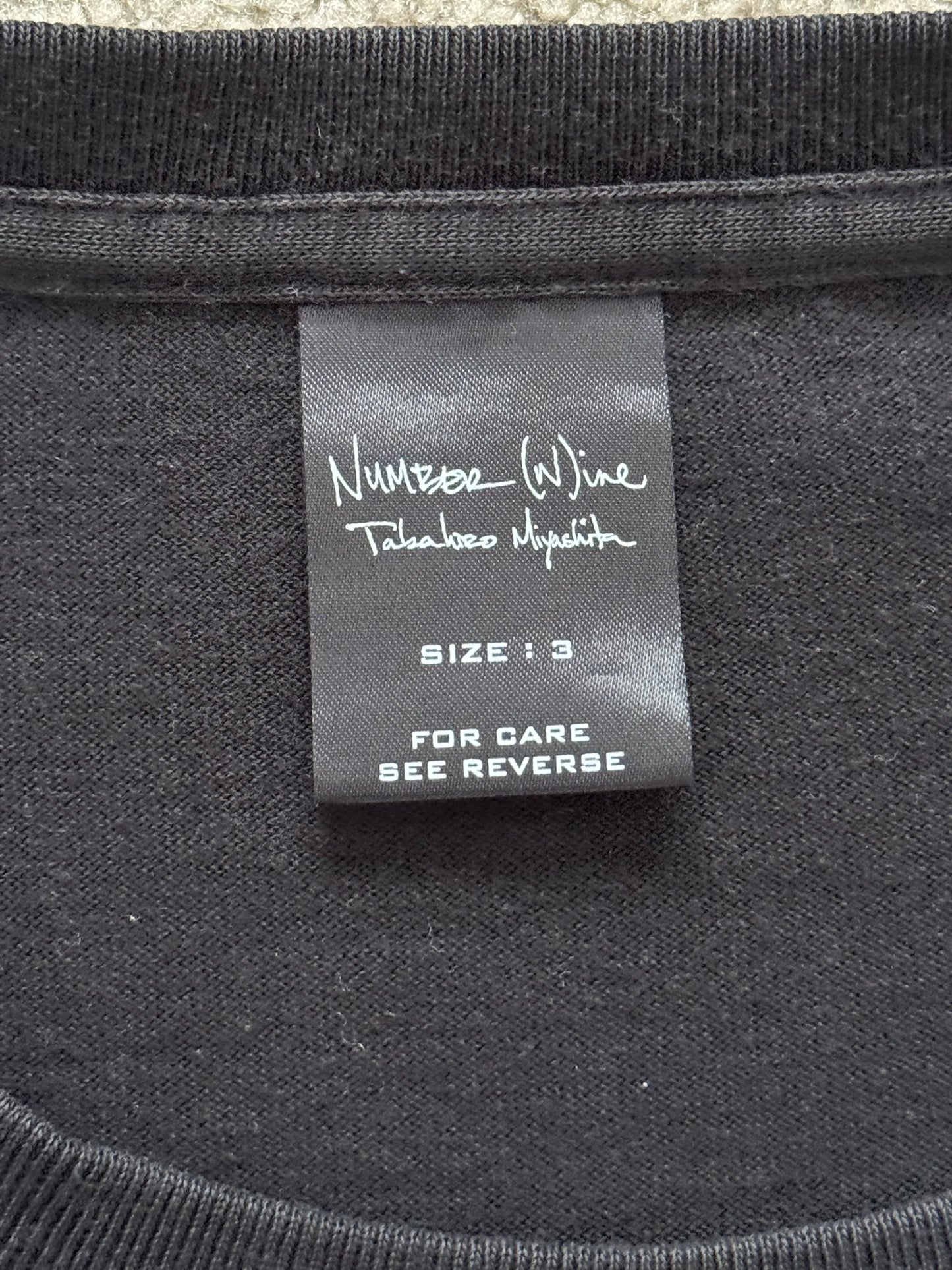SS/AW03 Number (N)ine "Touch Me I'm Sick" Borderline T Shirt