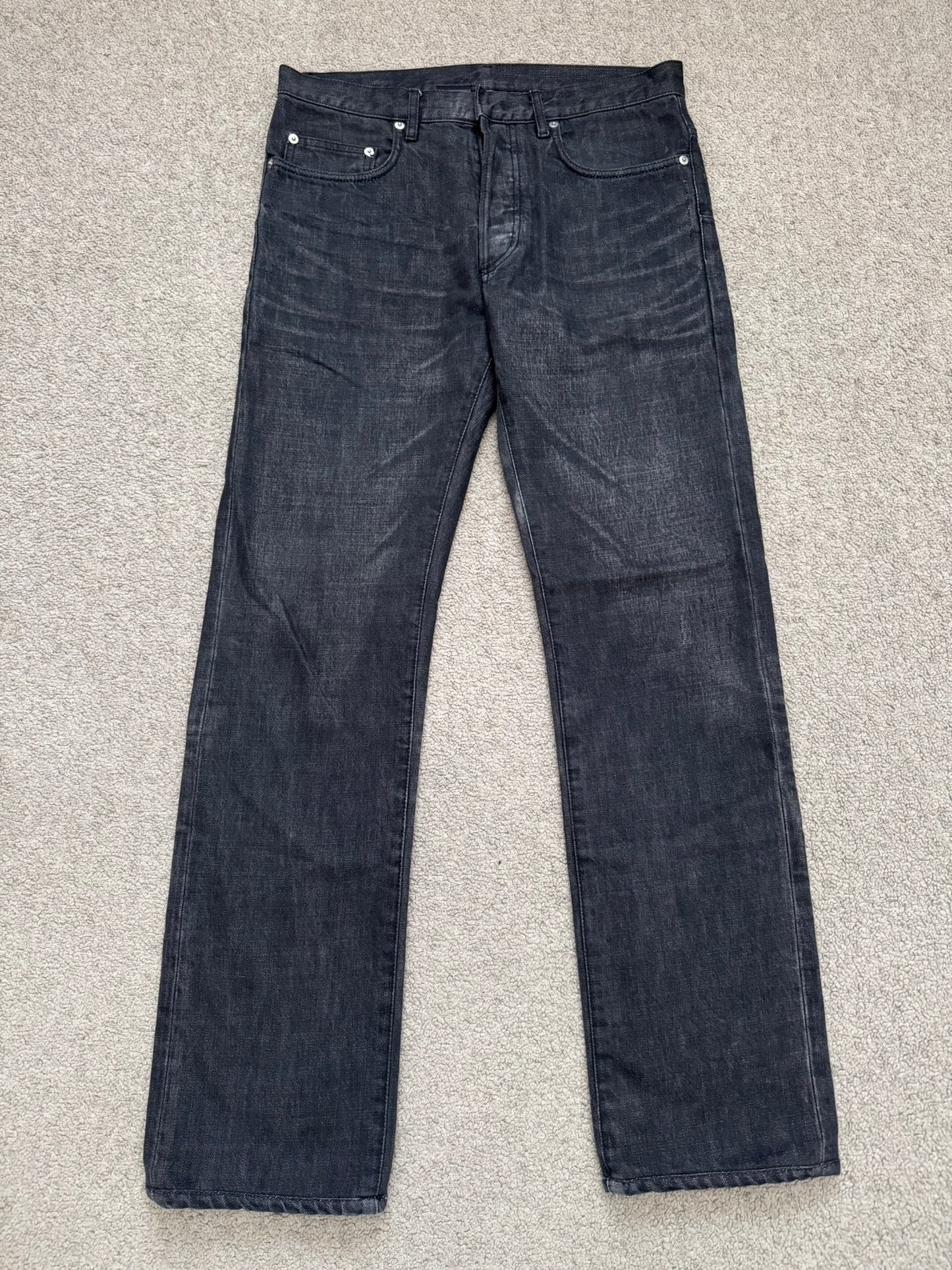 Dior Homme by Hedi Slimane MIJ Black Clawmark Denim Jeans