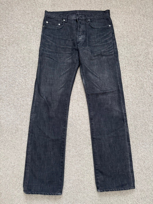 Dior Homme by Hedi Slimane MIJ Black Clawmark Denim Jeans