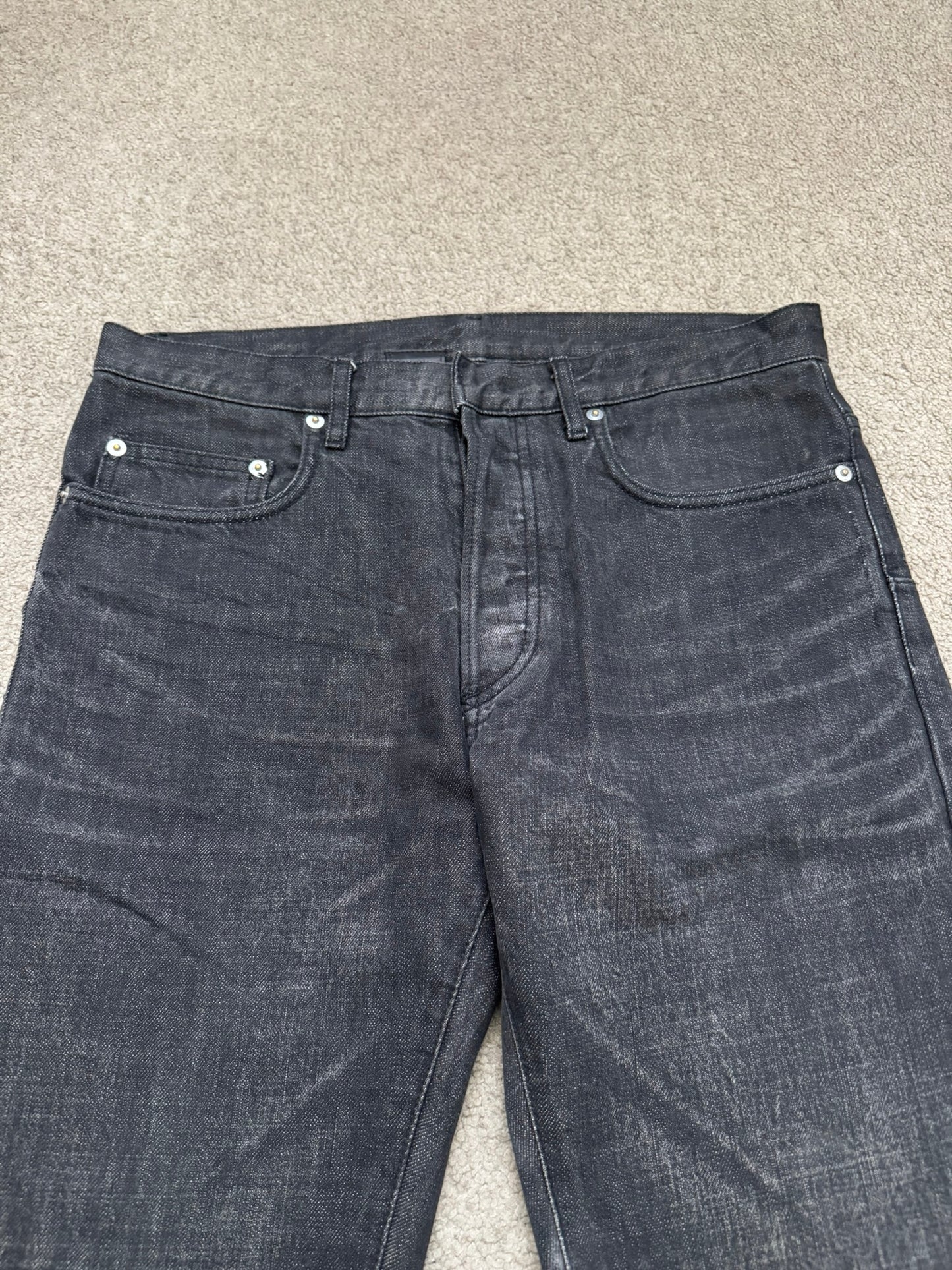 Dior Homme by Hedi Slimane MIJ Black Clawmark Denim Jeans