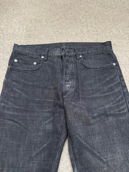 Dior Homme by Hedi Slimane MIJ Black Clawmark Denim Jeans