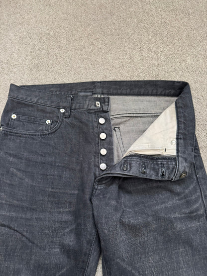 Dior Homme by Hedi Slimane MIJ Black Clawmark Denim Jeans