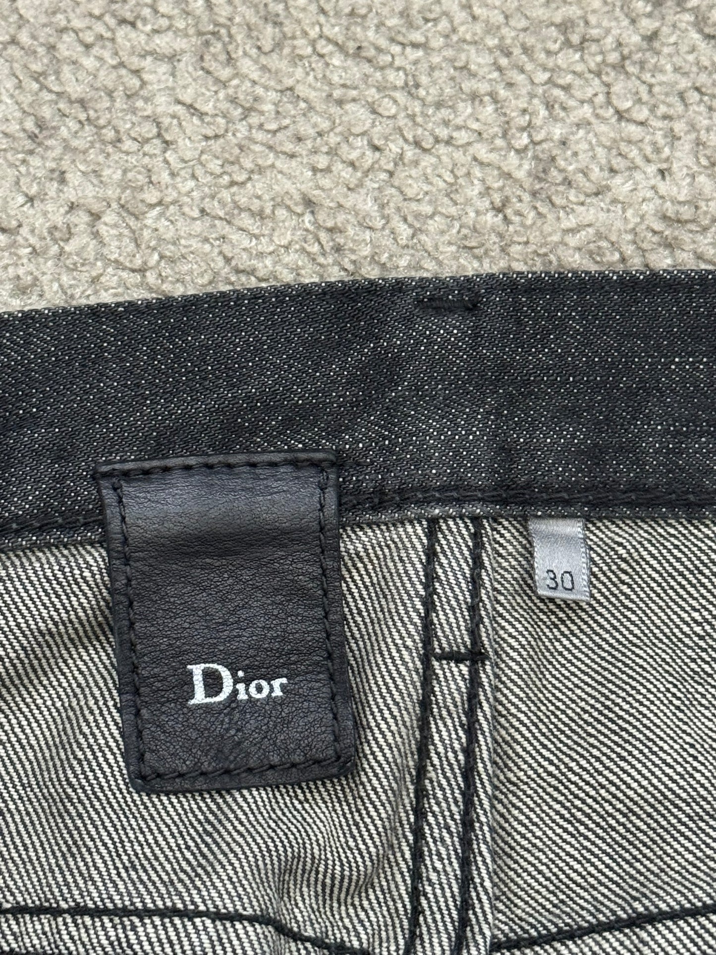Dior Homme by Hedi Slimane MIJ Black Clawmark Denim Jeans
