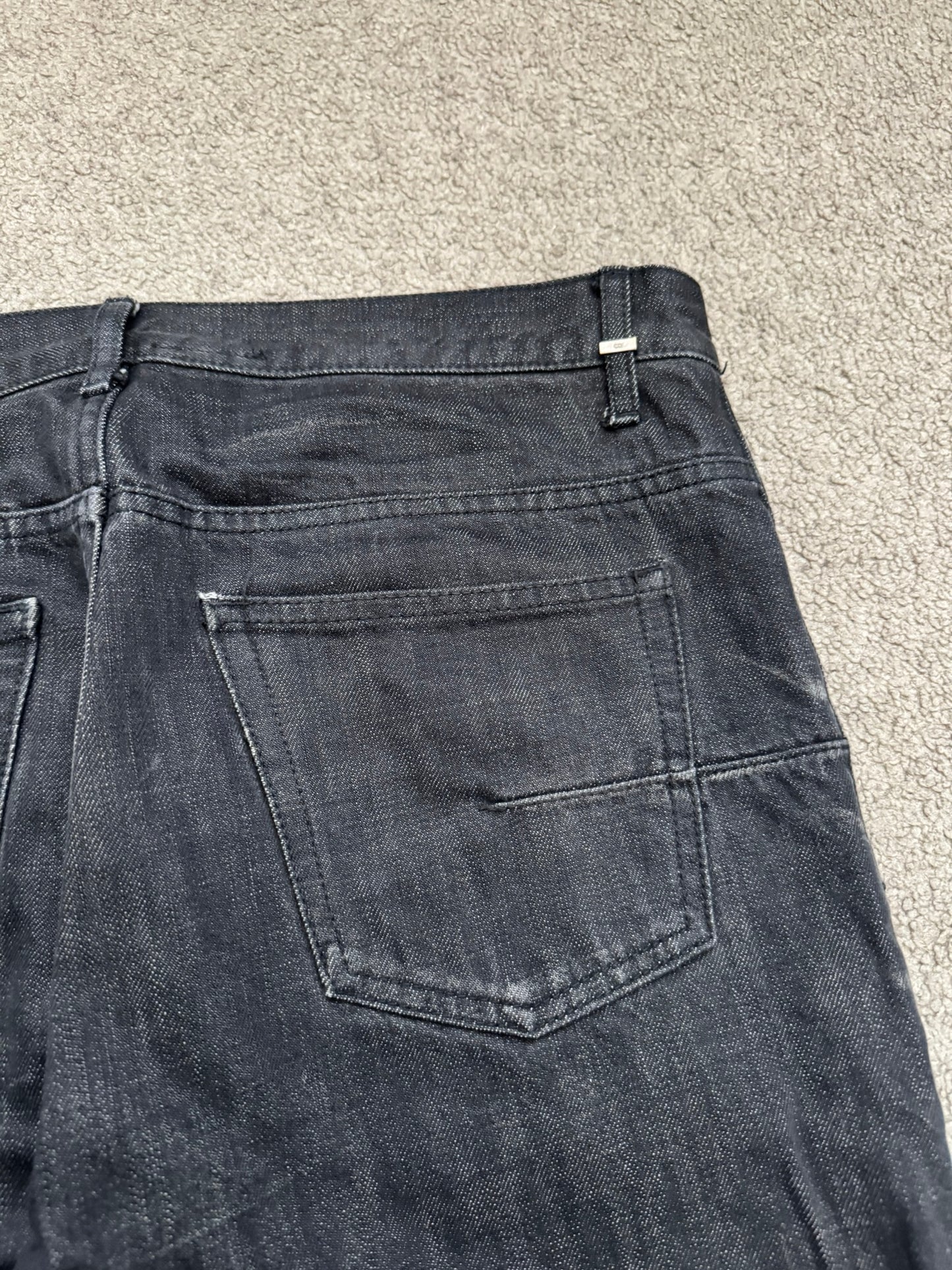 Dior Homme by Hedi Slimane MIJ Black Clawmark Denim Jeans