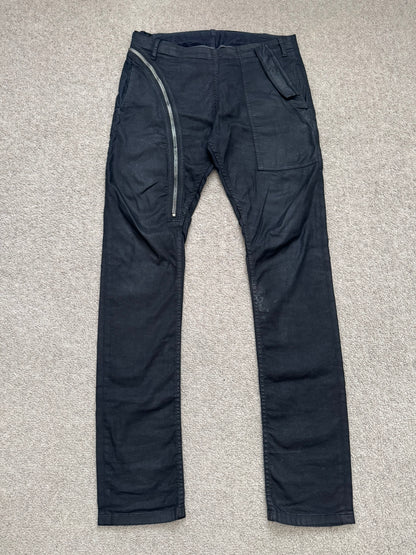 SS14 Rick Owens DRKSHDW "Vicious" Half Layer Waxed Aircut Denim Jeans