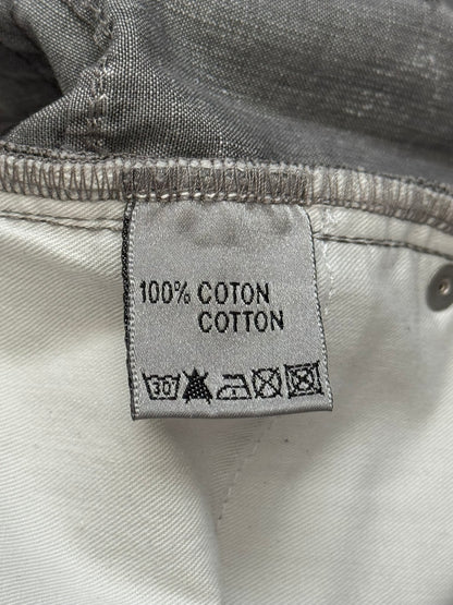 SS10 Dior Homme by Kris Van Assche White Painted Denim Jeans