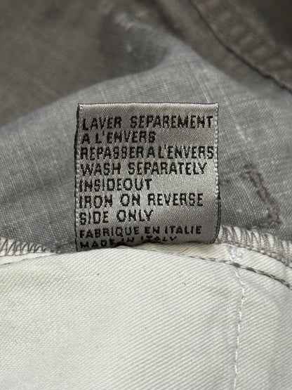 SS10 Dior Homme by Kris Van Assche White Painted Denim Jeans