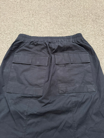 SS15 Rick Owens Mainline "Faun" Black Angel/Lung Pods Shorts