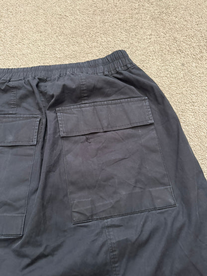 SS15 Rick Owens Mainline "Faun" Black Angel/Lung Pods Shorts