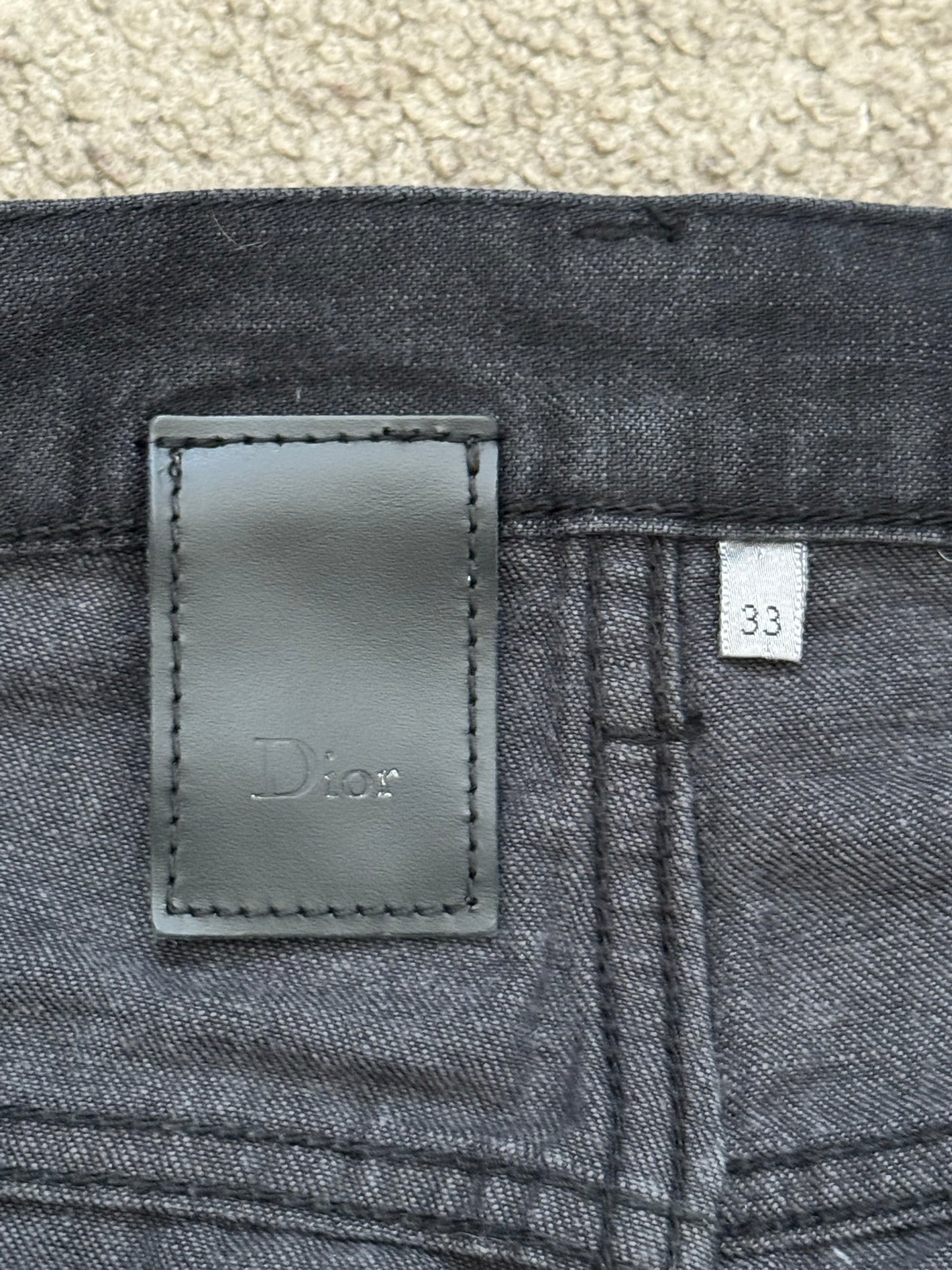 Dior Homme by Hedi Slimane MIJ Black Denim Jeans