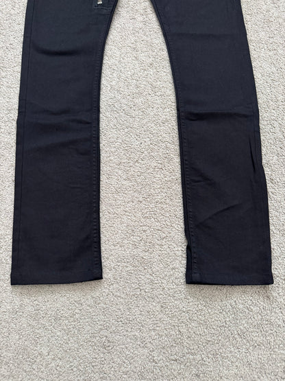 FW14 Rick Owens DRKSHDW "Moody" Black Aircut Denim Jeans