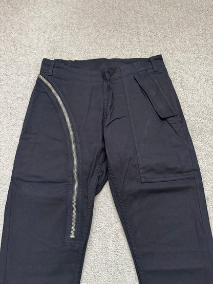FW14 Rick Owens DRKSHDW "Moody" Black Aircut Denim Jeans