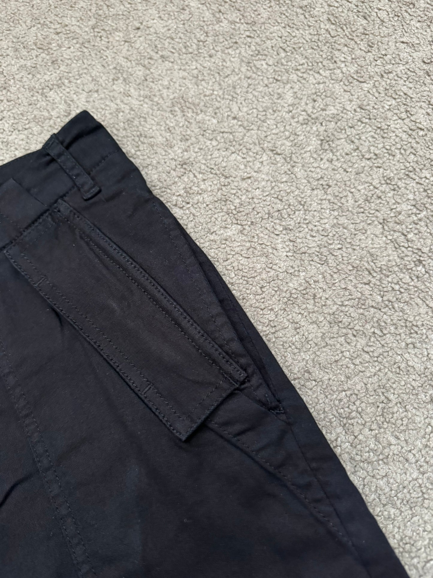 FW14 Rick Owens DRKSHDW "Moody" Black Aircut Denim Jeans