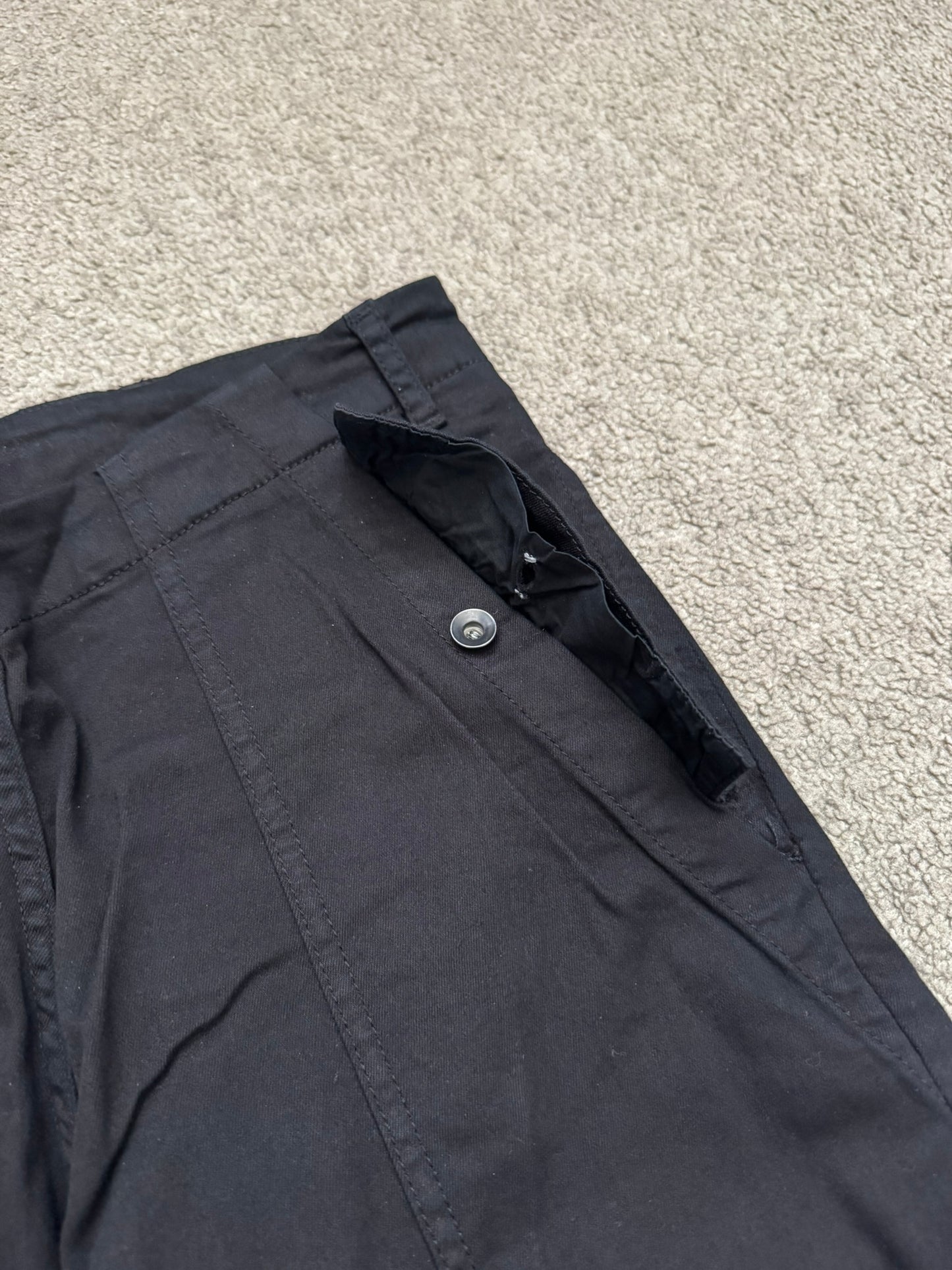 FW14 Rick Owens DRKSHDW "Moody" Black Aircut Denim Jeans