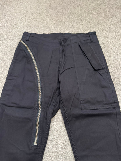 FW14 Rick Owens DRKSHDW "Moody" Black Aircut Denim Jeans