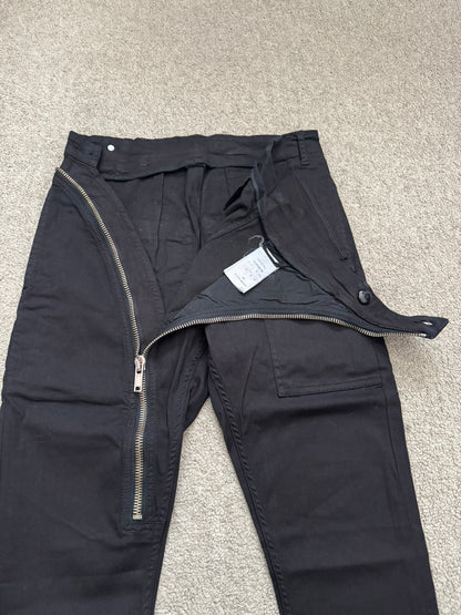 FW14 Rick Owens DRKSHDW "Moody" Black Aircut Denim Jeans