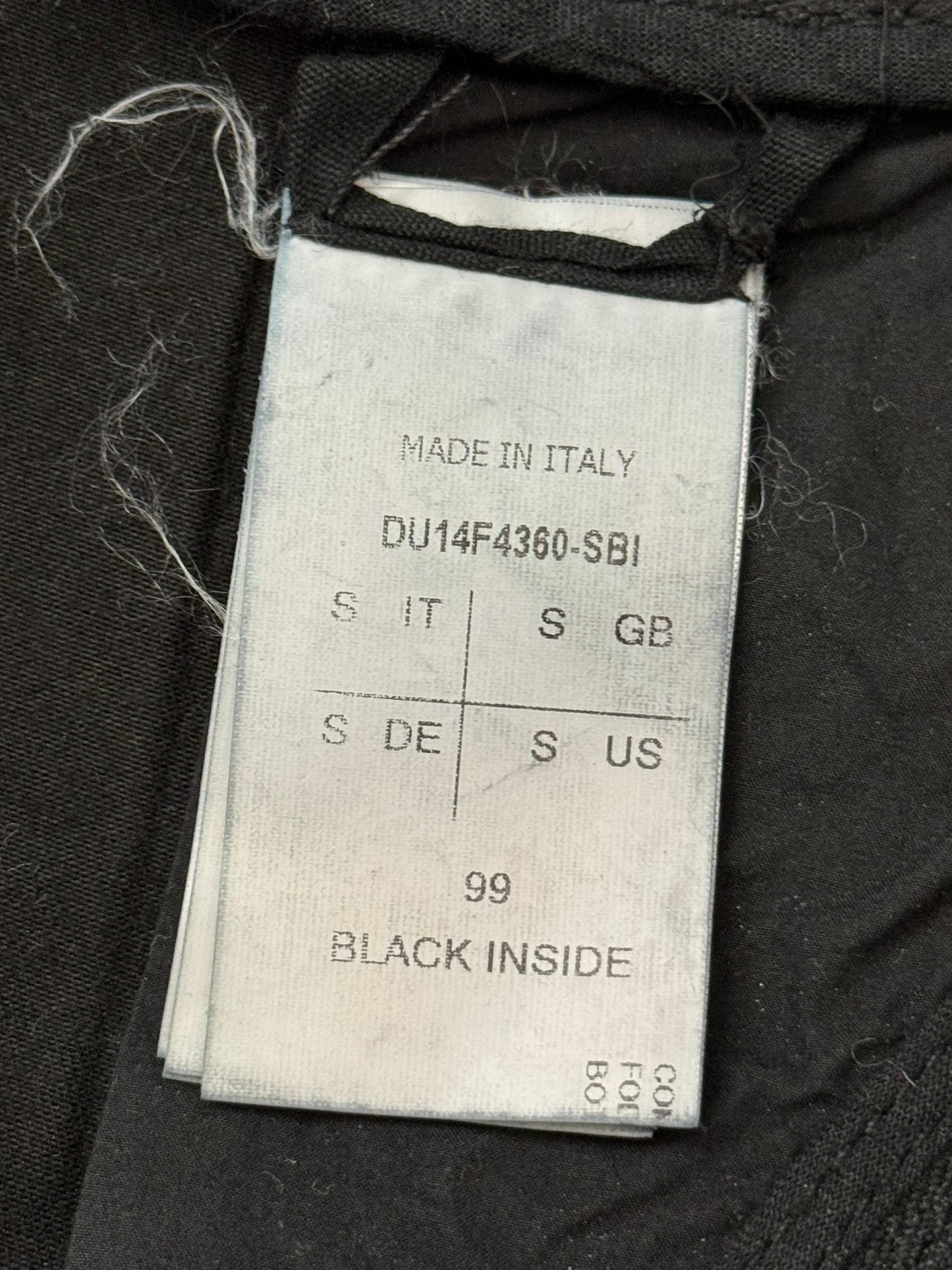 FW14 Rick Owens DRKSHDW "Moody" Black Aircut Denim Jeans