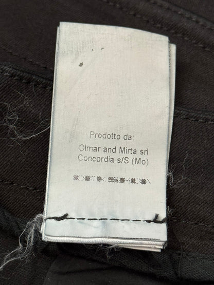 FW14 Rick Owens DRKSHDW "Moody" Black Aircut Denim Jeans