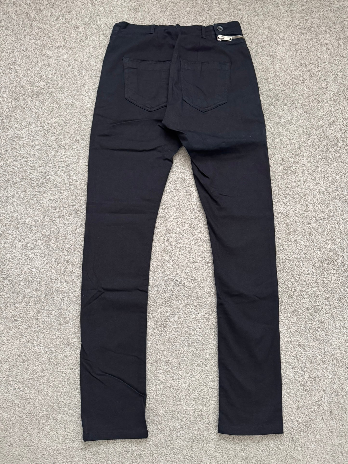 FW14 Rick Owens DRKSHDW "Moody" Black Aircut Denim Jeans