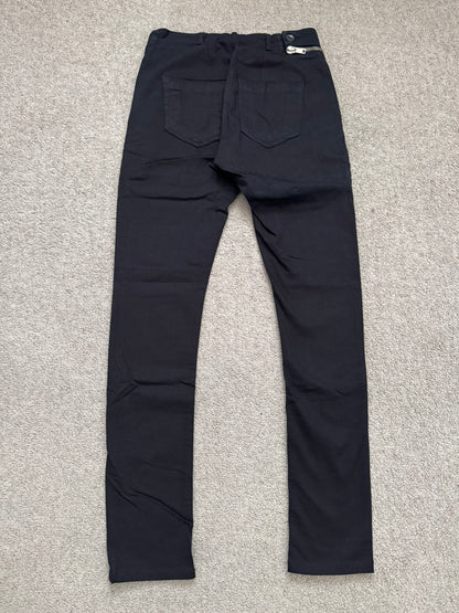 FW14 Rick Owens DRKSHDW "Moody" Black Aircut Denim Jeans