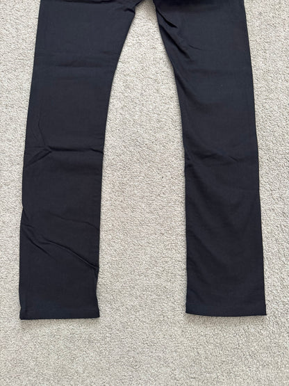 FW14 Rick Owens DRKSHDW "Moody" Black Aircut Denim Jeans