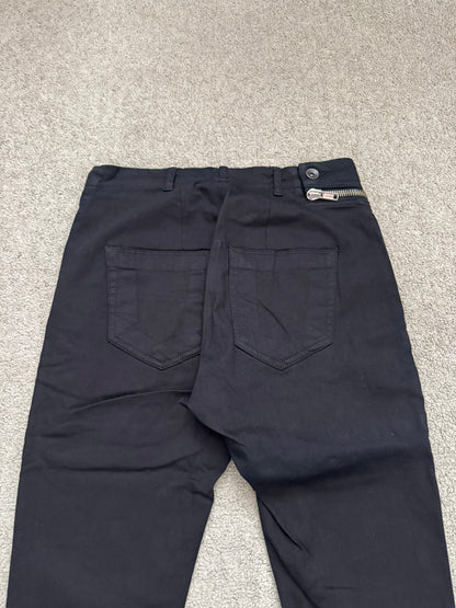 FW14 Rick Owens DRKSHDW "Moody" Black Aircut Denim Jeans