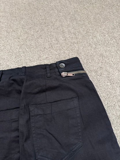 FW14 Rick Owens DRKSHDW "Moody" Black Aircut Denim Jeans