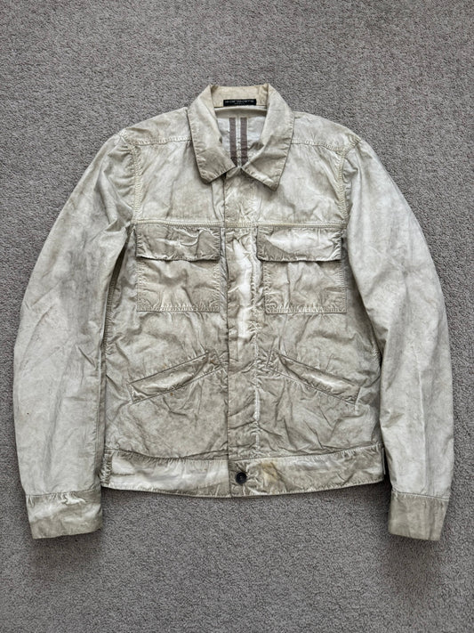 SS09 Rick Owens DRKSHDW "Strutter" Dirty Pearl Poplin Trucker Jacket