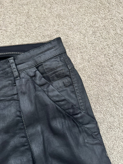 FW13 Rick Owens DRKSHDW Waxed Memphis Biker Denim Jeans
