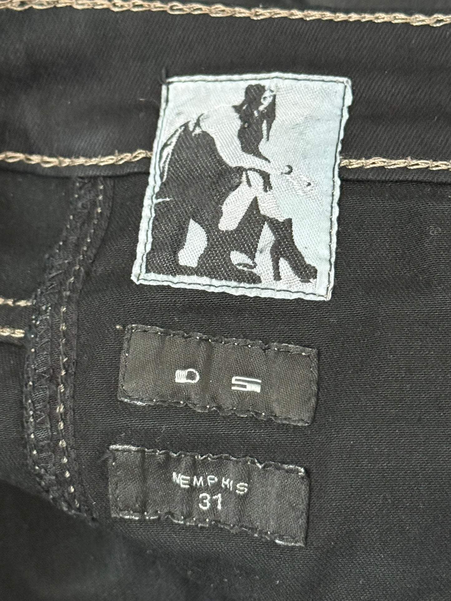 FW13 Rick Owens DRKSHDW Waxed Memphis Biker Denim Jeans